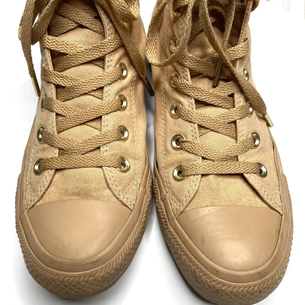 Converse Chuck Taylor All Star Mono Gold Glam Hi-Top Sneaker Size 8